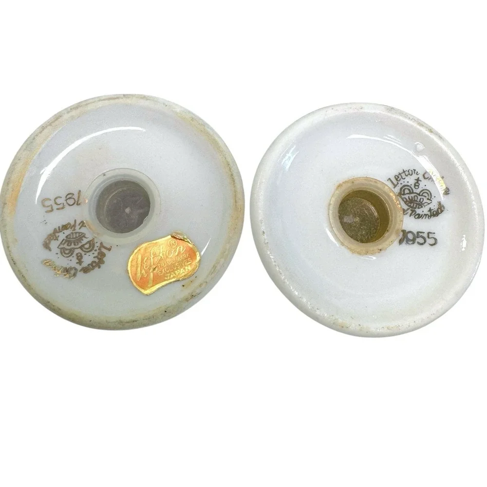 Vintage Lefton Hand-Painted Holly Berry Salt & Pepper Shakers 7955 Japan‎